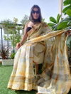 VK 4023 Original Linen Printed Daily Wear Sarees Wholesale Market In Surat
